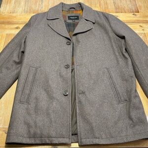 London Fog Brown Pea Coat